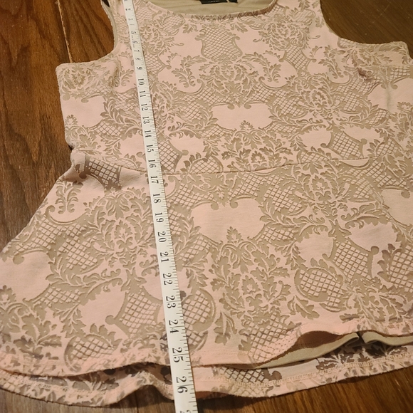 Apt 9 Pink sleeveless blouse with sheer underneath - Picture 7 of 7